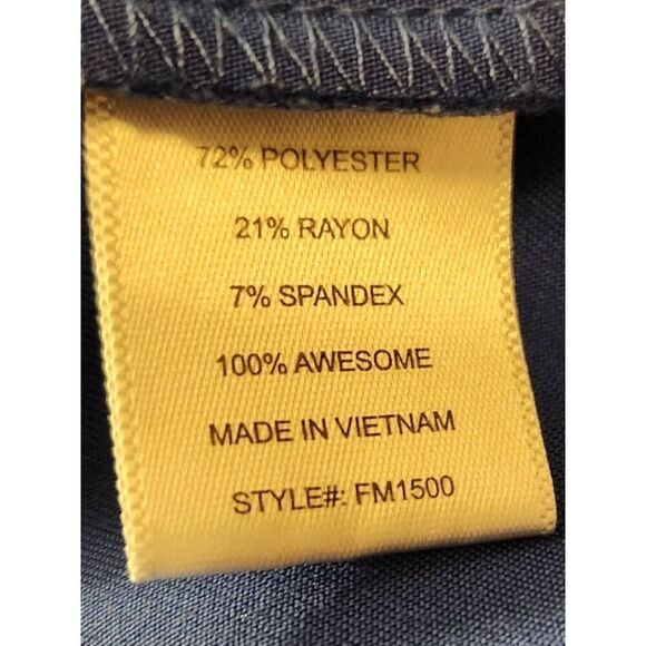 Figs Mens pocket scrub top size Small style# FM1500 Blue short sleeve - Picture 6 of 7